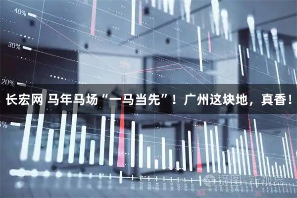 长宏网 马年马场“一马当先”！广州这块地，真香！